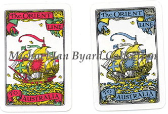 Early Orient Line playing cards